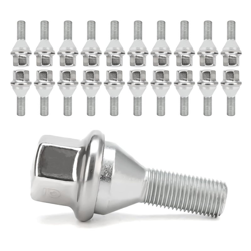 VODCACA 20pcs Wheel Lug Bolts M12x1.25 for 2014-2022 Jeep Cherokee, Upgrade 19mm Hex Length 28mm, Replace# 611-005 Compatible with Dodge Dart, Compass, Renegade, Chrysler - Image 1
